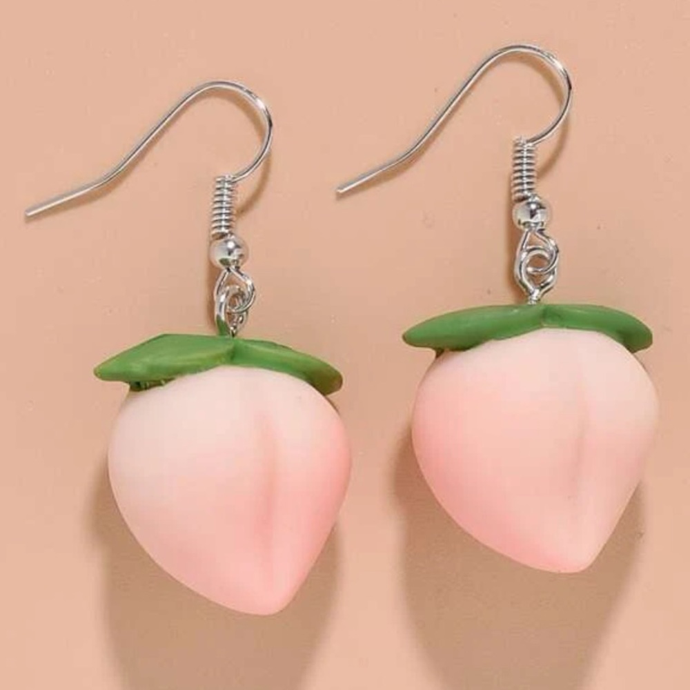 Coming soon peach earrings